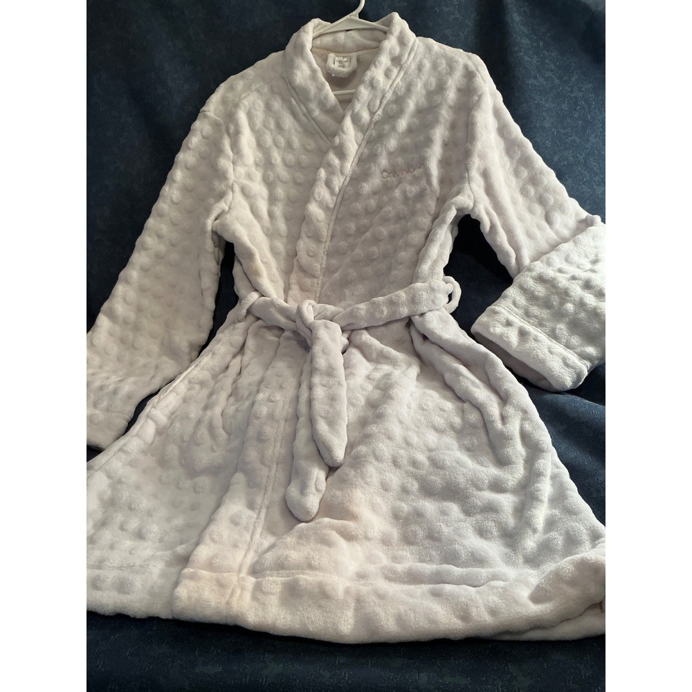 Calvin Klein Sleepwear White Bath Robe including Belt M